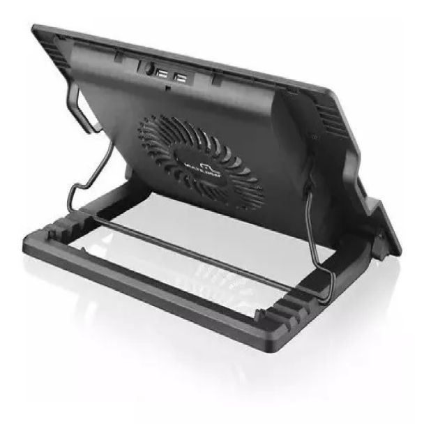 Cooler Notebook Suporte Mesa Base Vertical Na Cor Preta AC166