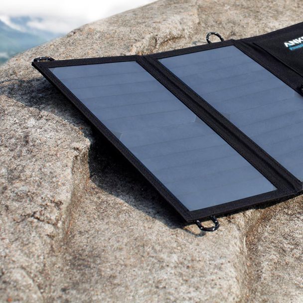 Carregador Solar Anker 21W 2 portas USB portátil Solar para iPhone, Galaxy