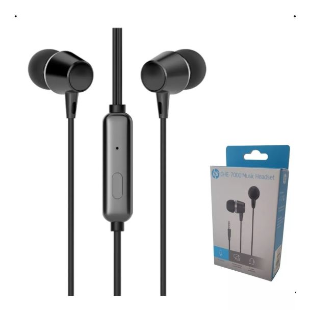 Fone De Ouvido Hp Dhe-7000 Com Microfone Original 