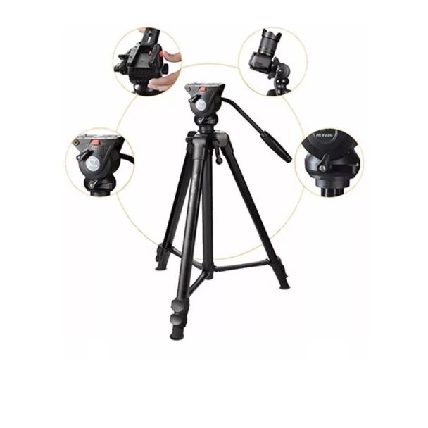 Tripe Vídeo Profissional Wt 3308a nt-777 Cabeça Hidráulica