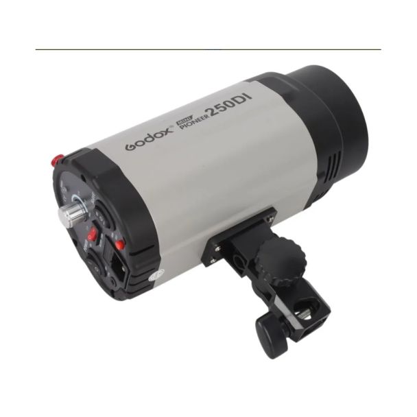 Flash de Estúdio Fotográfico 250W DI 110V com Controle de Potência e Fotocélula
