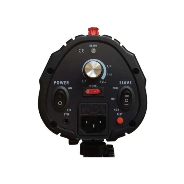 Flash de Estúdio Fotográfico 250W DI 110V com Controle de Potência e Fotocélula