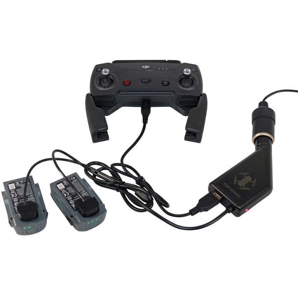 Carregador veicular Drone spark inteligente 3 em 1