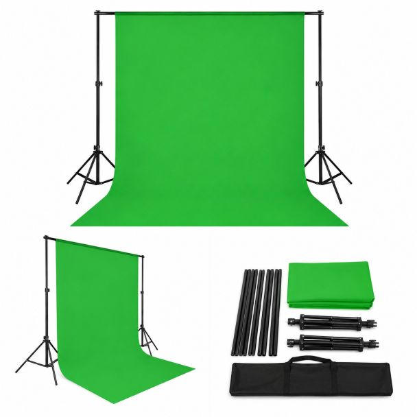 TELA PARA FUNDO ELGATO GREEN SCREEN GREENSCREN COR VERDE 4