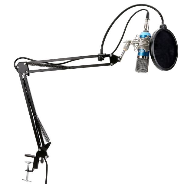 Microfone Condensador Profissional TONOR Studio com suporte