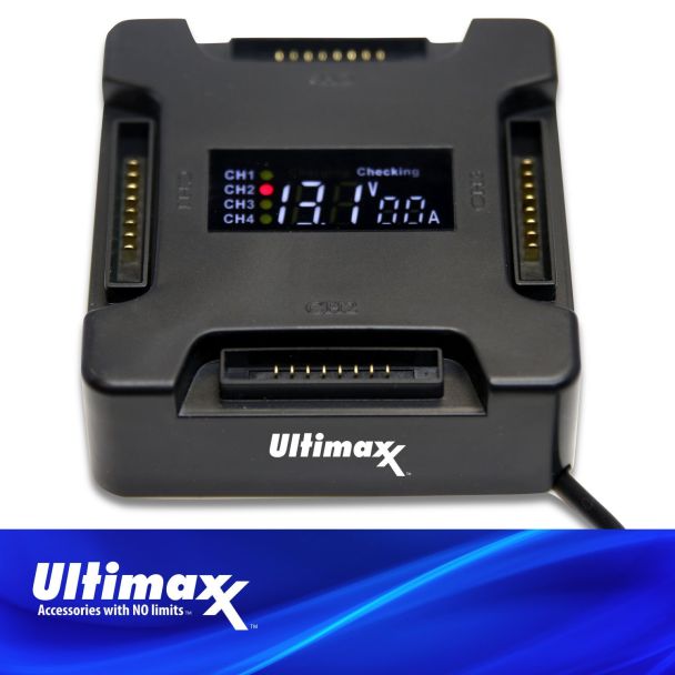 Carregador ULTIMAXX mavic hub para 4 baterias simultâneas  