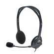 Headset Logitech H111 Cinza Estéreo com Microfone P2 3.5mm Único Conector 1