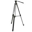 TRIPÉ PROFISSIONAL CABEÇA FLUIDA PROFISSIONAL METAL ALT MAX 1800MM CAPACIDADE 5KG