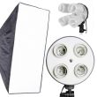 Kit Estúdio Softbox Girafa Iluminação Contínua 1200w - 110v 