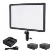 Kit Iluminador Godox Led Bicolor 260c + Fonte + Baterias + Carr