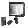 Iluminador 160 Leds KIT carregador Bat Pro P/ Filmadora E Dslr Canon Nikon PT-176S