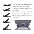 Cooler Notebook Suporte Mesa Base Vertical Na Cor Preta AC166