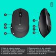 Kit De Teclado E Mouse Sem Fio Logitech Mk345 Português Brasil De Cor Preto