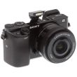 Câmera Sony Alpha A6000 Lente 16-50mm Black w/16GB SDHC Card